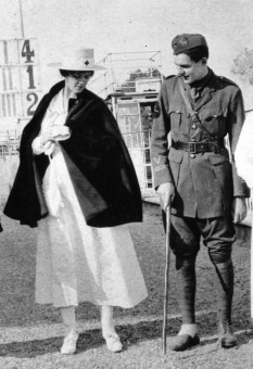 Photo of Hemingway and nurse